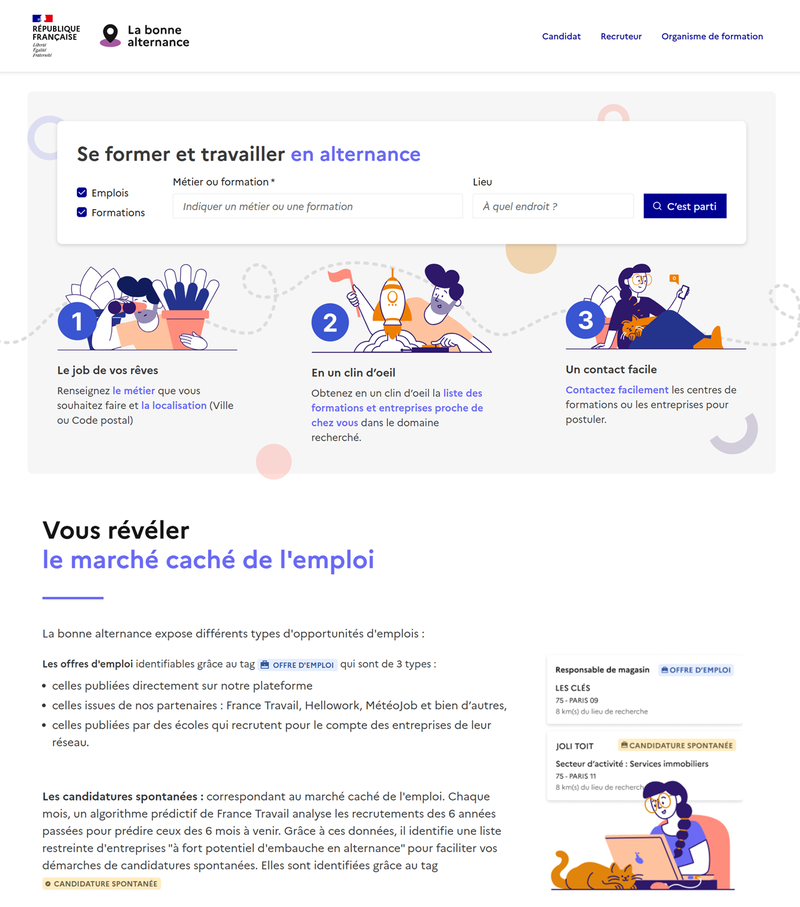 Site La bonne alternance - République Française